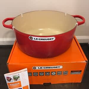 Le Creuset-Raymond Loewy-Cast Iron Skillet-Limited Edition-Retails $599 